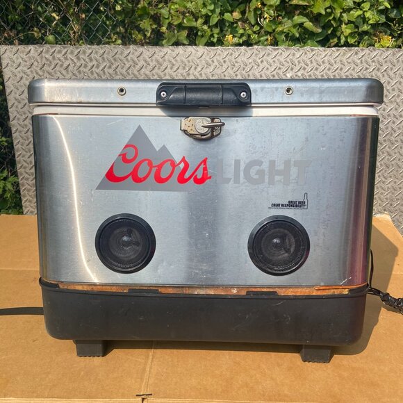Coors Light Other - Coors Light Beer Stainless Cooler Bluetooth Speakers LED Lights